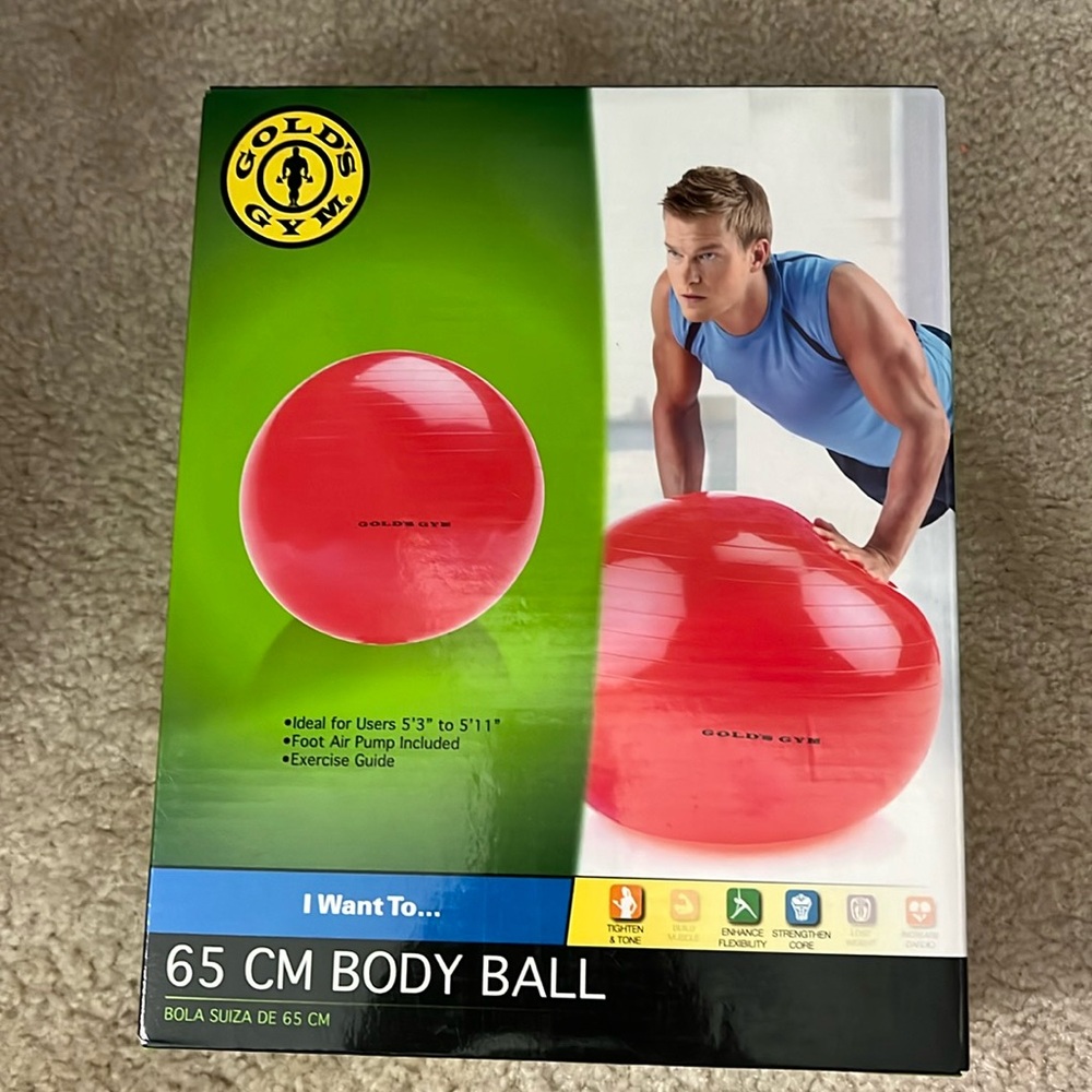 NWT Gold’s Gym Body Ball